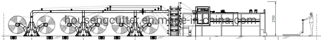 Roll Paper Sheet Cutter Machine, Duplex Paper/Paperboard/Grey Paper/Kraft Paper Cutting Machine by Rotary Knife Single Double Reel Cross Sheeter